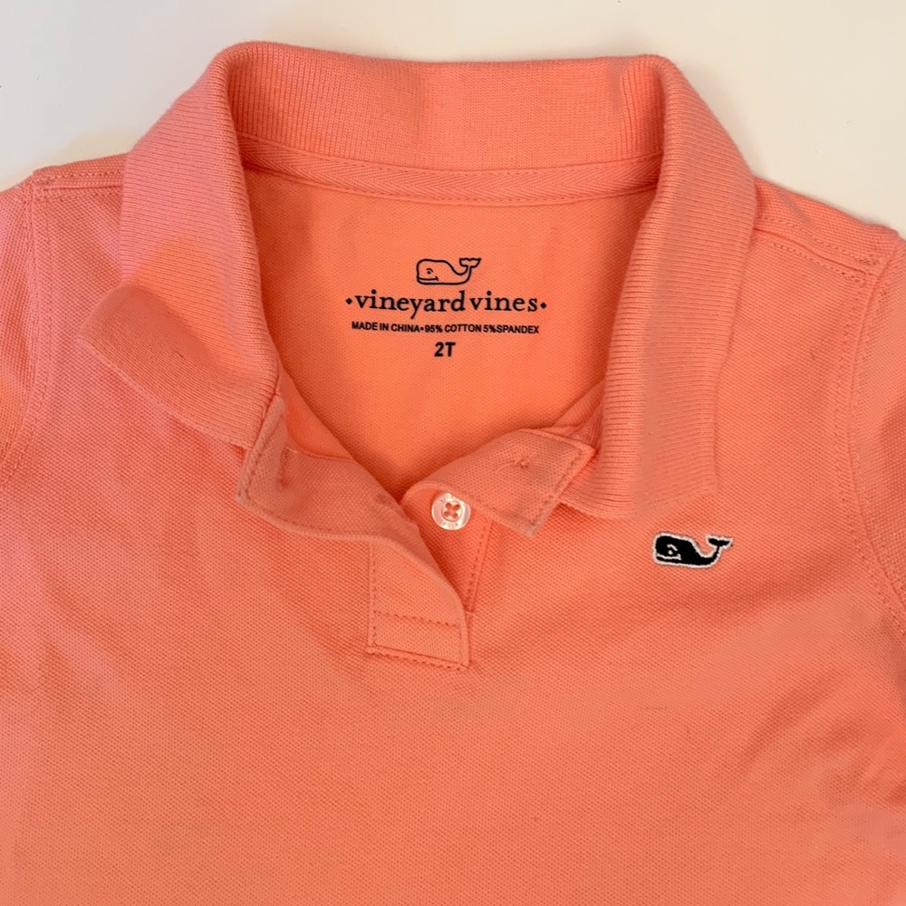Vineyard vines polo in a peachy coral - 2 avail.